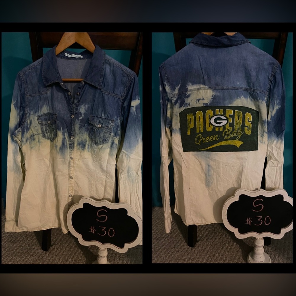 Packer bleached denim shirt